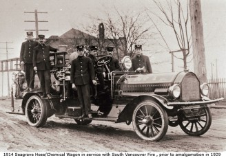 beginnings1914_Seagrave_Hose_Chemical_combination_as_SVFD_No_2_on_41st_and_Fraser